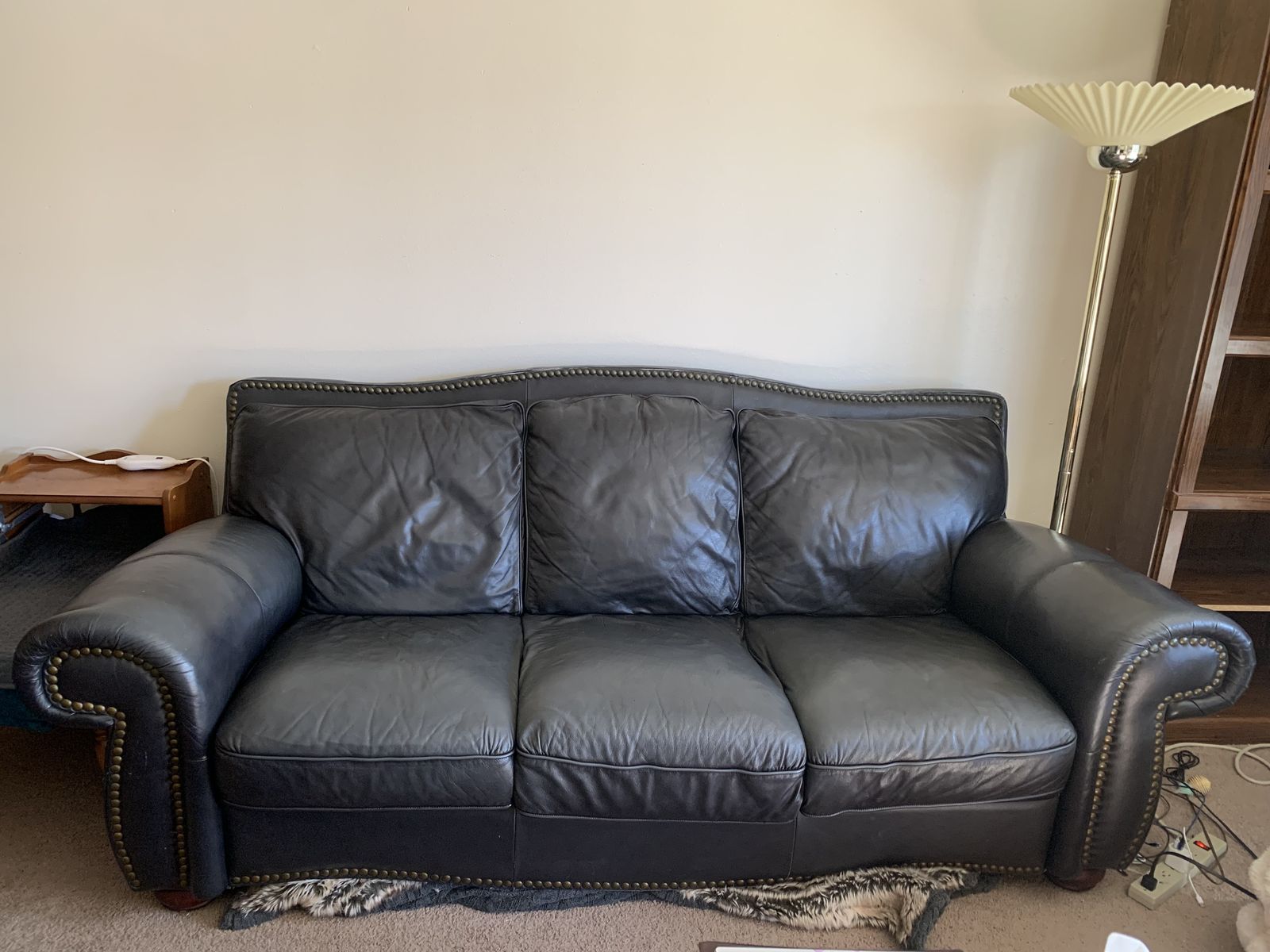 Black Leather Sofa Couch