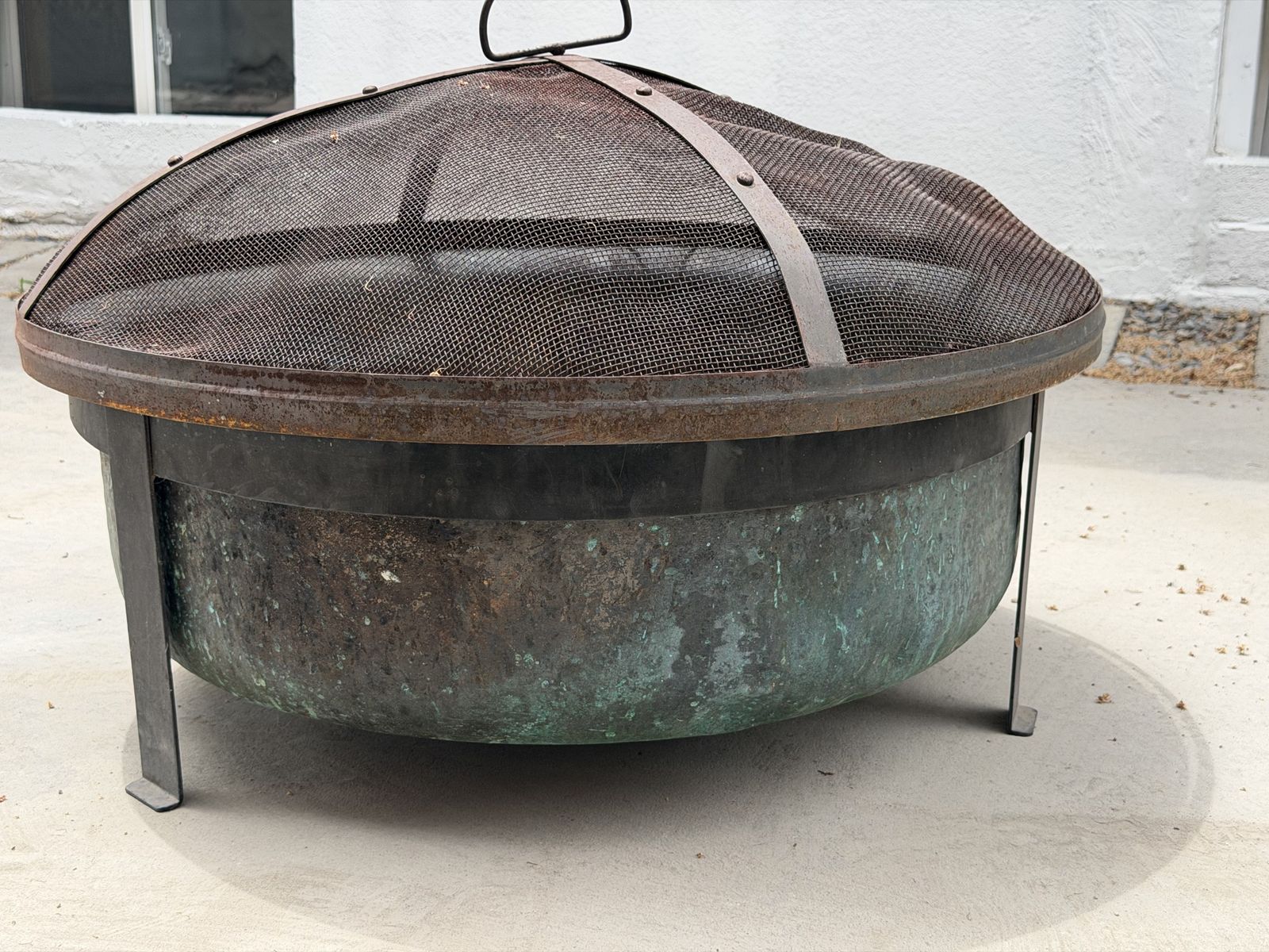 Copper fire pit