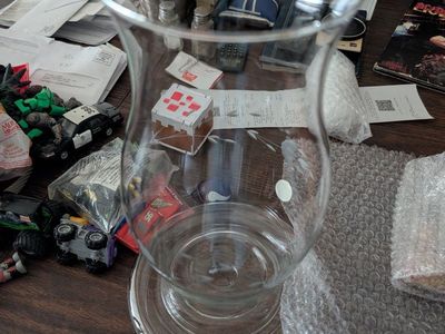 Princess House candle holder crystal hurricane