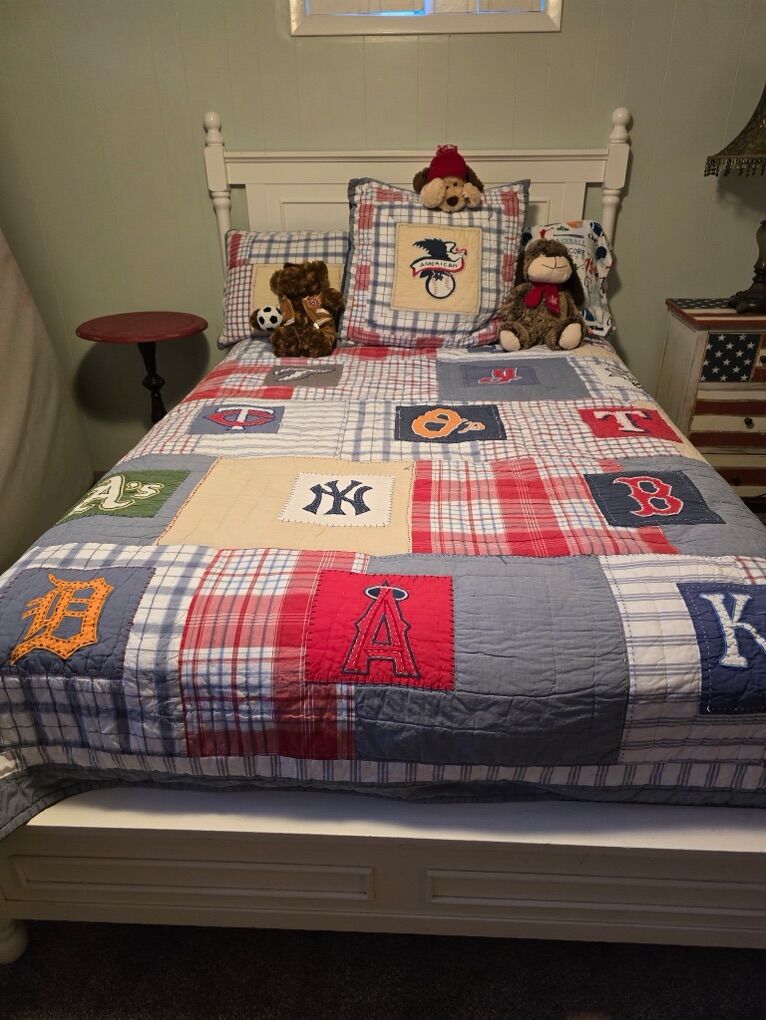 Brand New twin Size Bedframe,mattress,boxspring