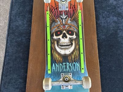Powell Peralta Andy Anderson Flight Skateboard Deck - Like New Complete Skateboard