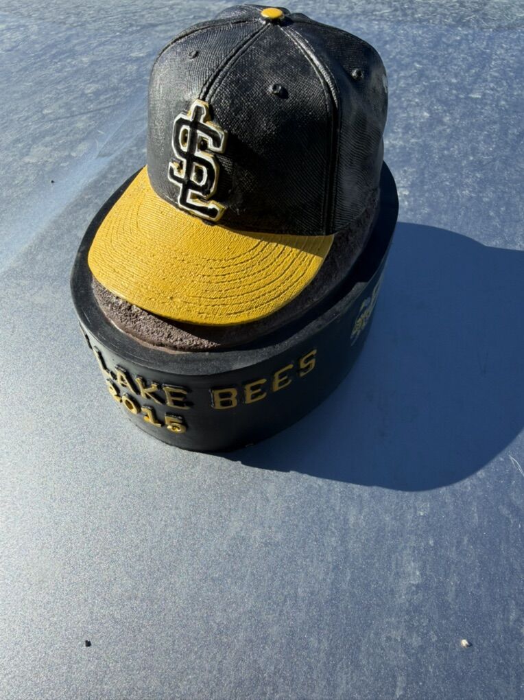 Retro Salt Lake Bees Baseball Hat Piggy Bank