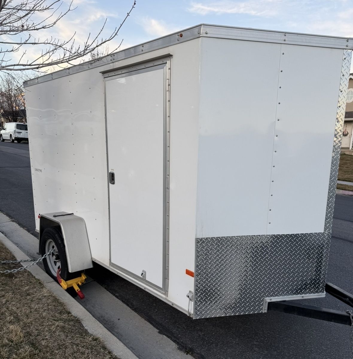 6x10 V Nose Trailer Side / Ramp Door Clean Title