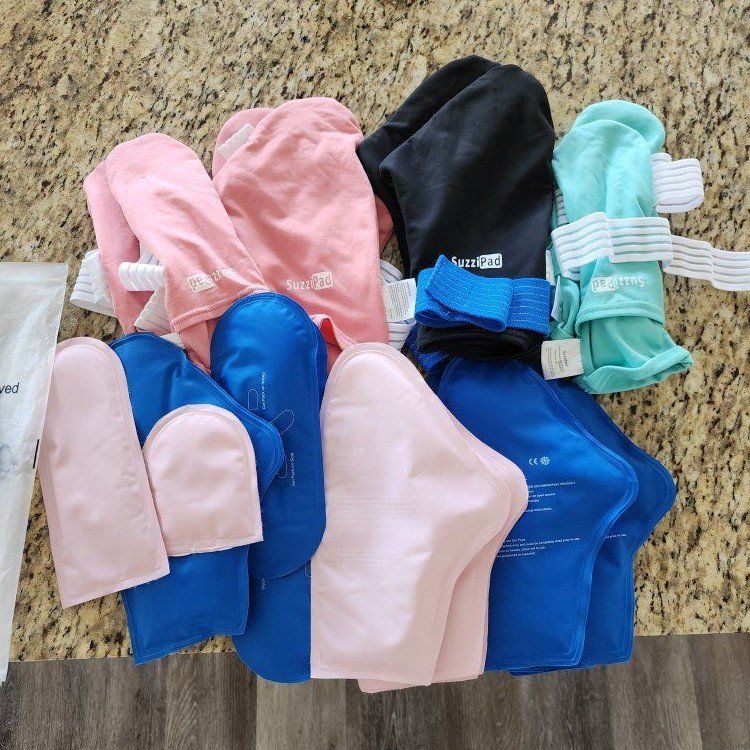 SuzziPads (icepacks) for chemo treatments