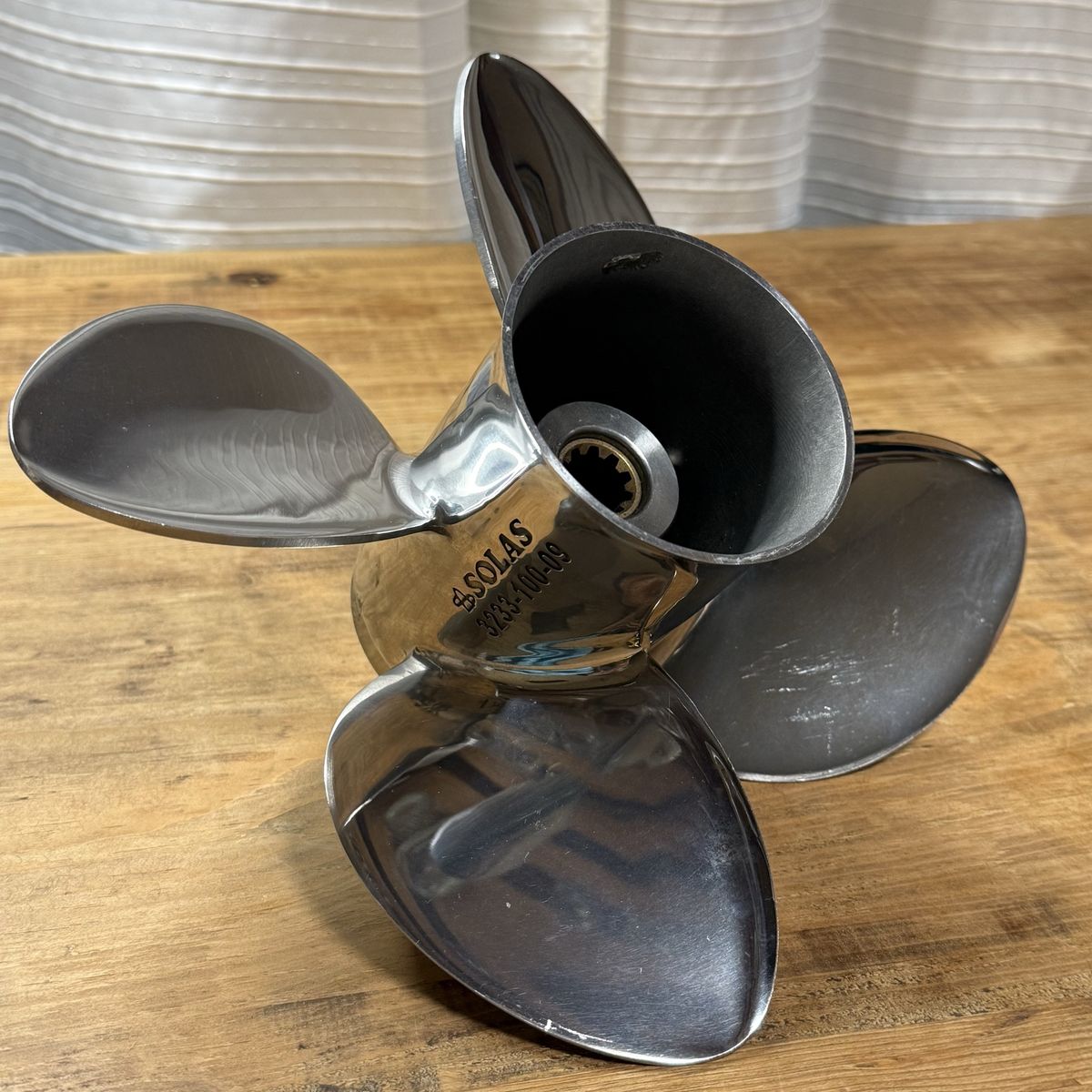 Solas Stainless Steel 4-Blade Boat Propeller 3233-100-09