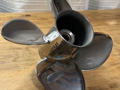 Solas Stainless Steel 4-Blade Boat Propeller 3233-100-09