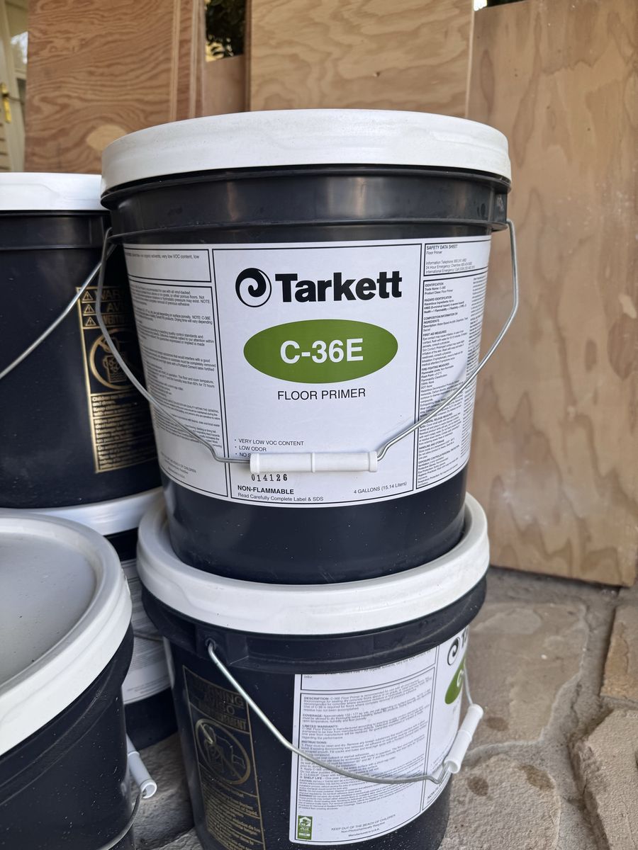 Tarkett C-36E Floor Primer - 4 Gallon Buckets - Low VOC, Non-Flammable (6 available)