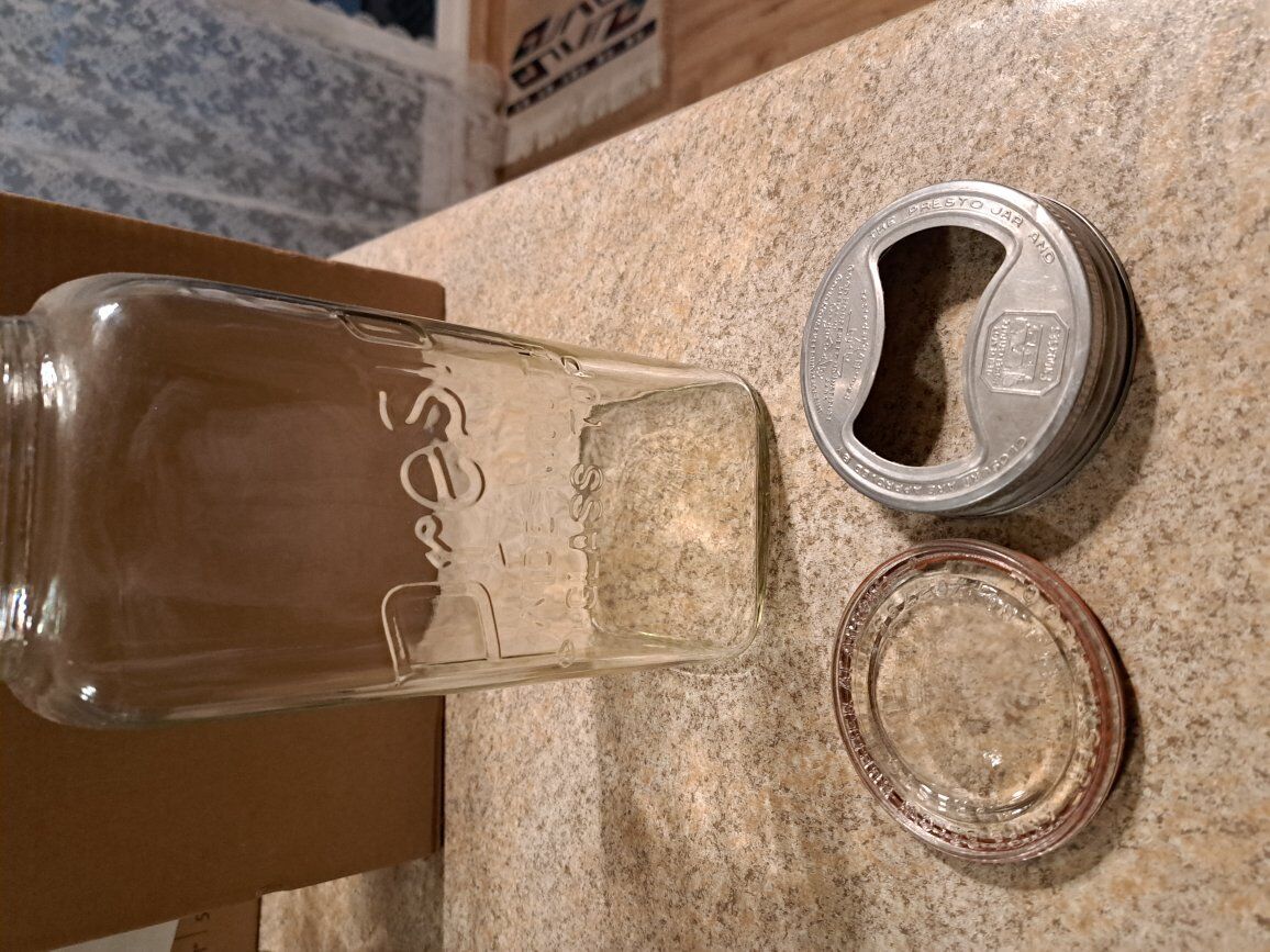 Vintage Presto 1/2 gal canning jar