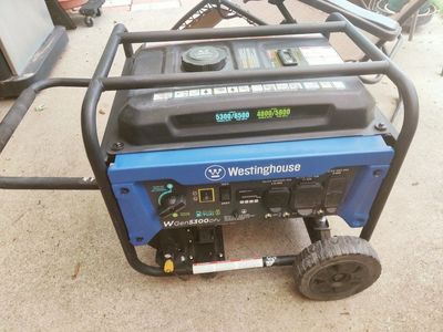 Westinghouse 6500w Dual Fuel Generator 5300 running Watts