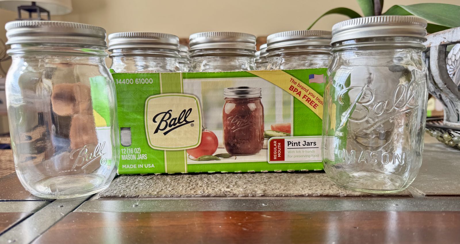 Ball Regular Mouth Pint Jars * Canning Bottles