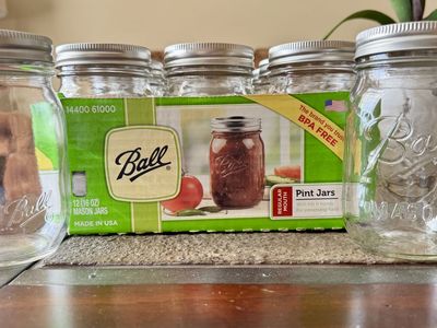 Ball Regular Mouth Pint Jars * Canning Bottles