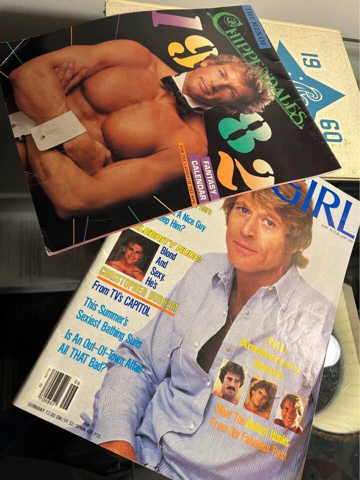 Vintage Robert Redford June 1984 & Calendar Ladies of the 1980s Magazine