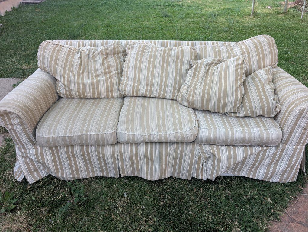 Well loved couch
