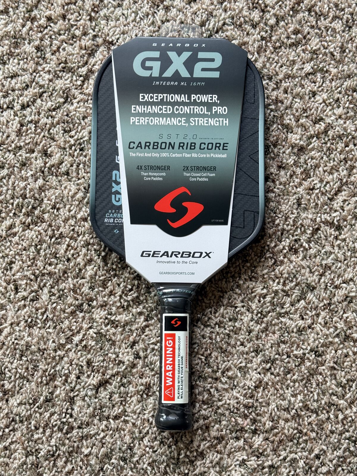 [BRAND NEW] Gearbox GX2 Integra XL 16mm Pickleball Paddle