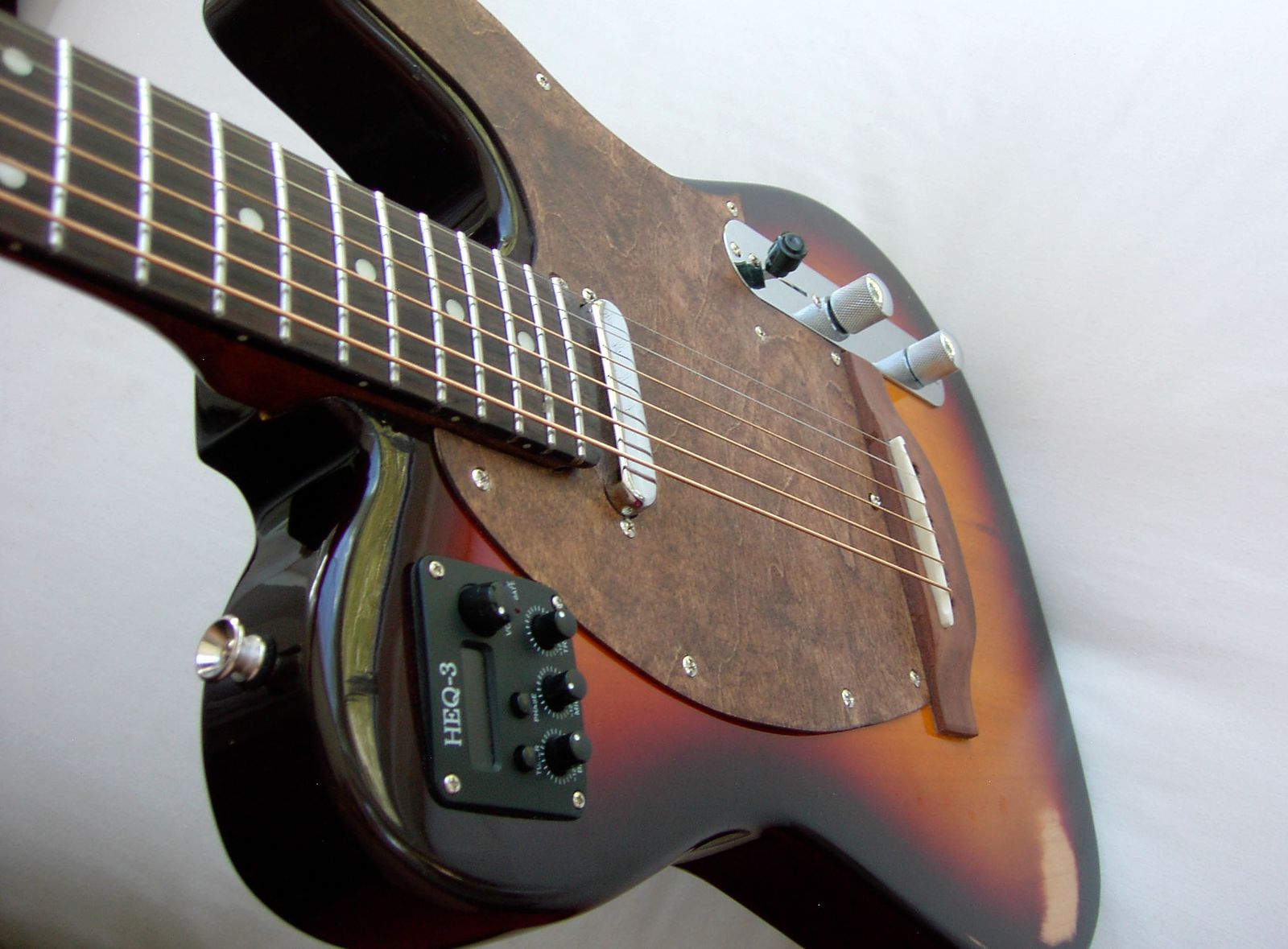Flow Acoustasonic Electric/Acoustic Hybrid Thinline Guitar,Rosewood Pickguard and Bridge(TELE TELECASTER
