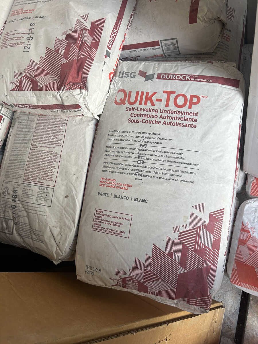 Durock QUIK-TOP Self-Leveling Underlayment 50-lb bag white