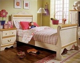 Princess bed and night stand