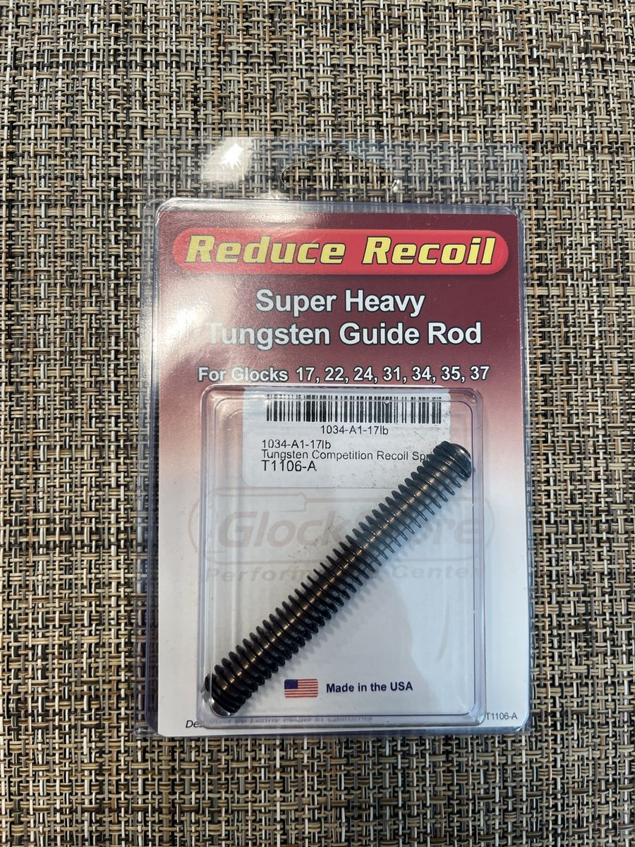 GlockStore Reduce Recoil Super Heavy Tungsten Guide Rod for Glocks 17, 22, 24, 31, 34, 35, 37