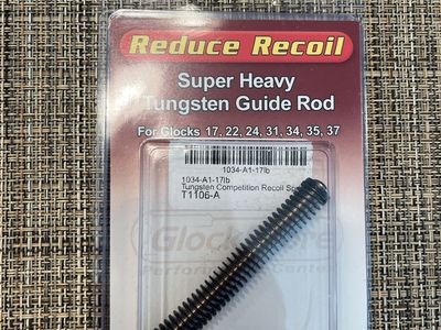 GlockStore Reduce Recoil Super Heavy Tungsten Guide Rod for Glocks 17, 22, 24, 31, 34, 35, 37