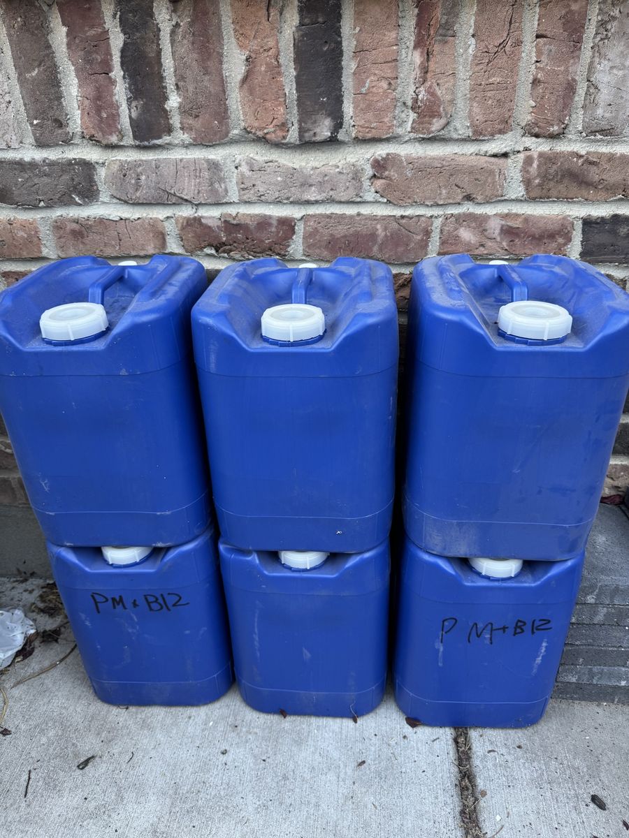 B-WAY M-4200 5 Gallon Blue Plastic Jug Containers 