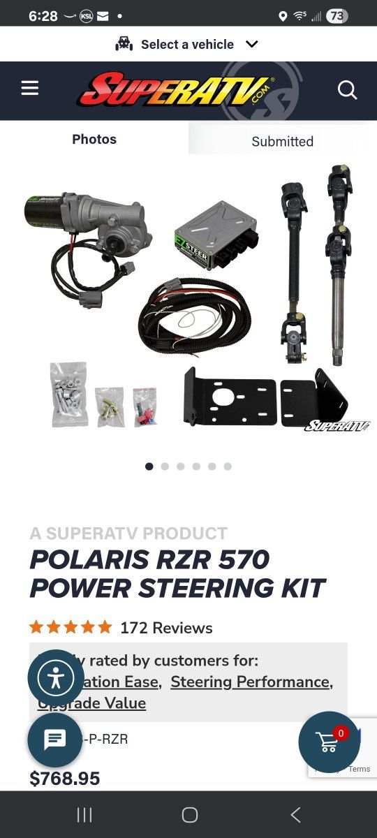 rzr 570 power steering kit