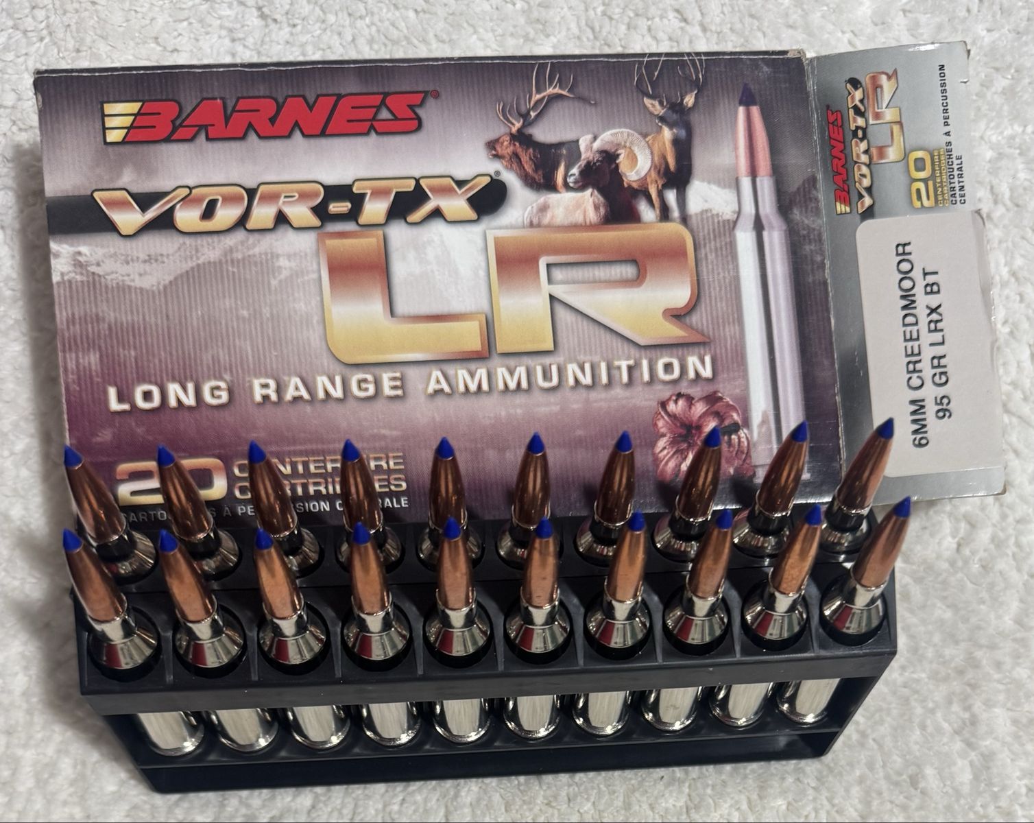 Barnes 6mm Creedmoor 95 GR VOR-TX LR Ammunition