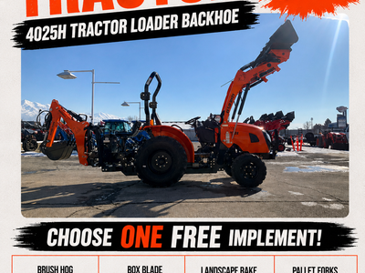 NEW Bad Boy 4025H Tractor, Loader & Backhoe Package – FREE Implement Included!