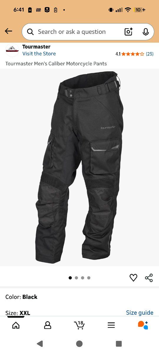 Tourmaster Caliber motorcycle pants