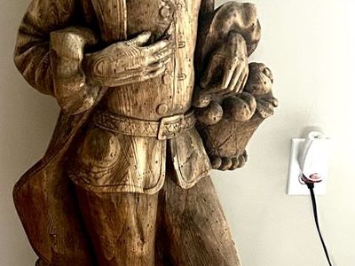 4' Carved Wooden Renaissance Boy
