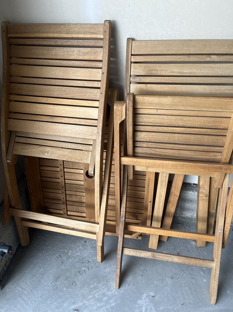 Four Piece Wooden Outdoor Set