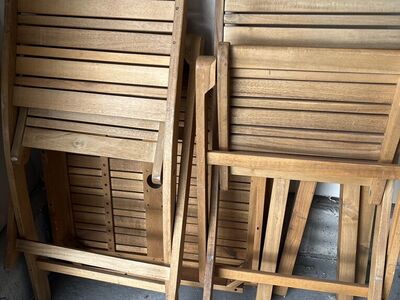 Four Piece Wooden Outdoor Set