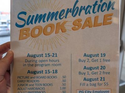 Pleasant Grove Library Summerbration Book Sale - August 15-21