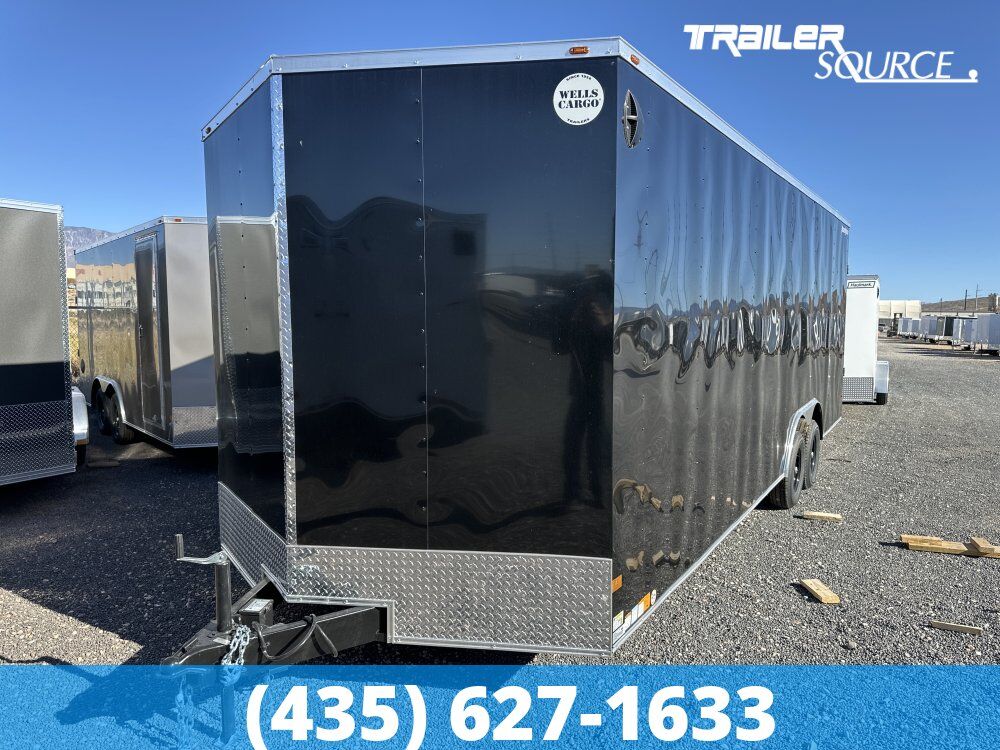 8.5x24 Wells Cargo Fast Trac Deluxe Enclosed Cargo Trailer - 7'6" Interior - 10K GVWR Dovetail