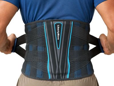 NEW Modern Back Brace for Lower Back Pain Relief, 9" Wide Lumbar Support Belt w Removable Aluminum Panel, etc.