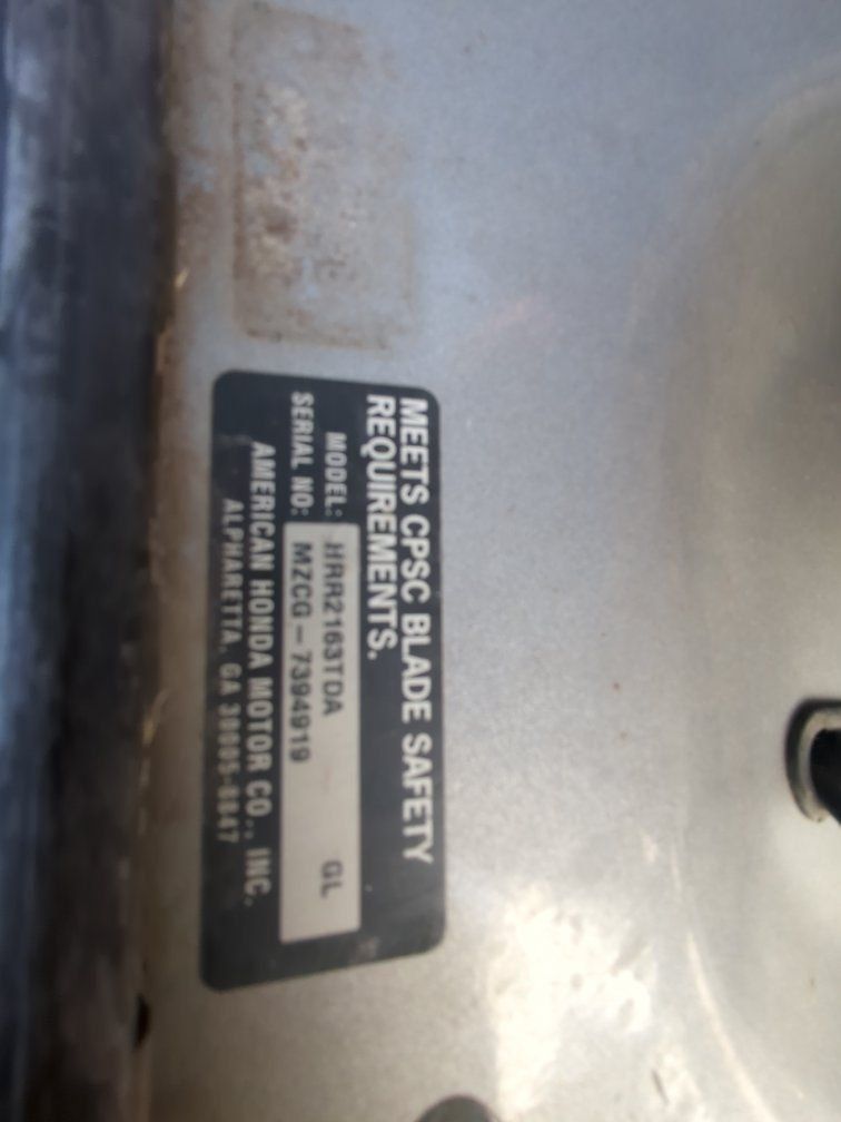 Honda Lawn Mower Gas. steel deck.