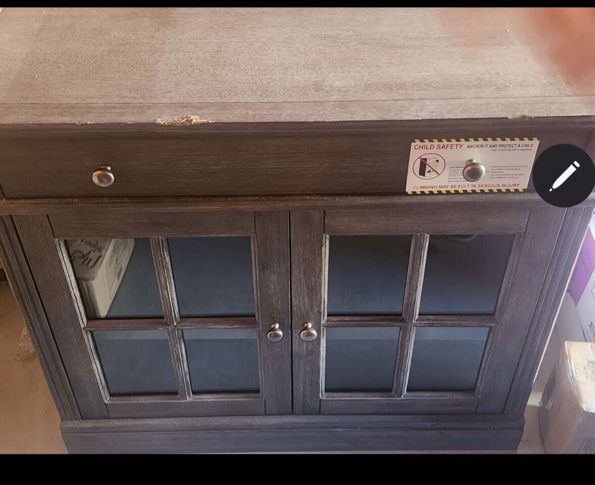 35 inch Grey Console