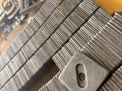 Large 3” x 3” Square Foundation Plate Washers, Steel Plates