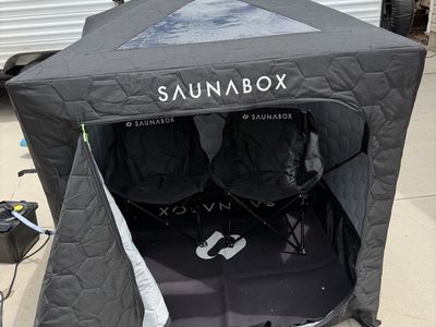 SaunaBox Go 2-Person Portable Steam Sauna Tent with Red Light Therapy