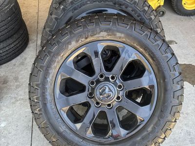 Discover AT3 XLT LT285/60R20 Ram 8x5.5 and Firestone Transforce HT 275/70R18 spare