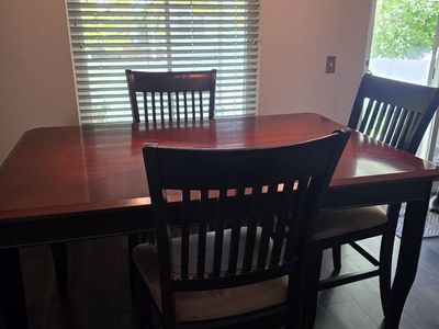 Wooden Dining Table Set with Chairs