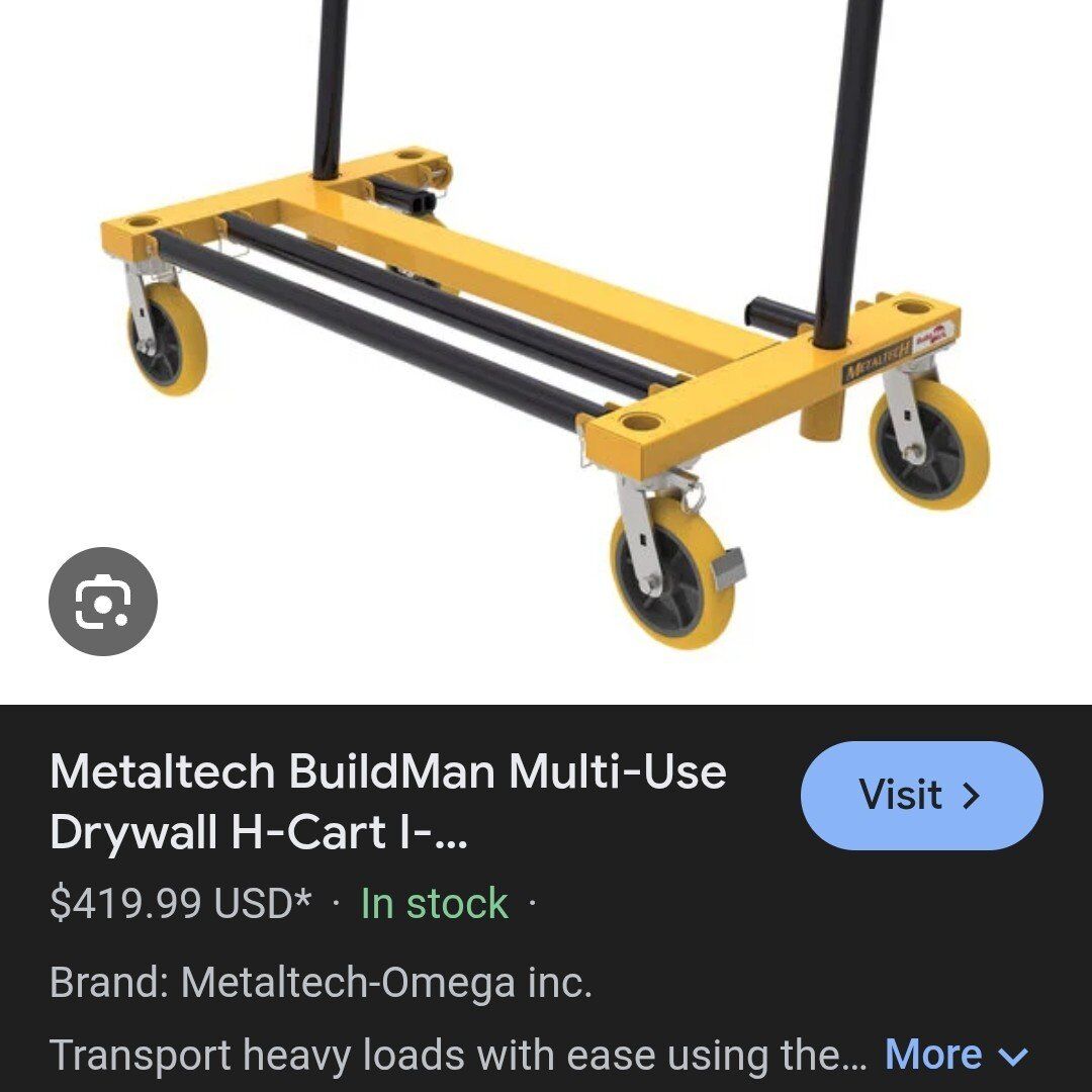 sheetrock cart