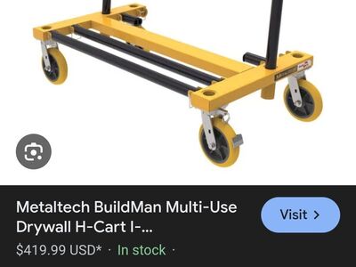 sheetrock cart