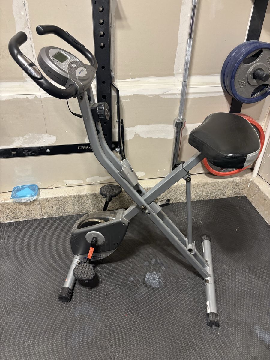 Exerpeutic Therapeutic Fitness Folding Exercise Bike with Digital Display