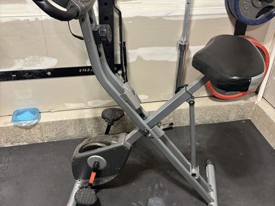 Exerpeutic Therapeutic Fitness Folding Exercise Bike with Digital Display