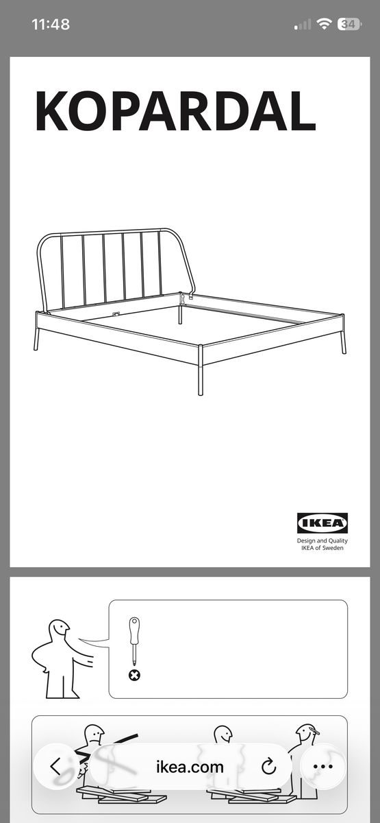 Queen Frame & slat base | Ikea Kopardal