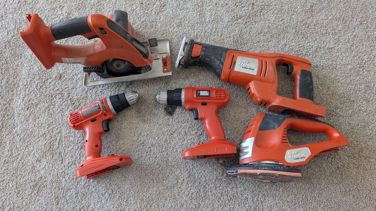 Black and Decker power tools