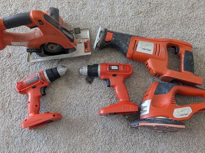 Black and Decker power tools