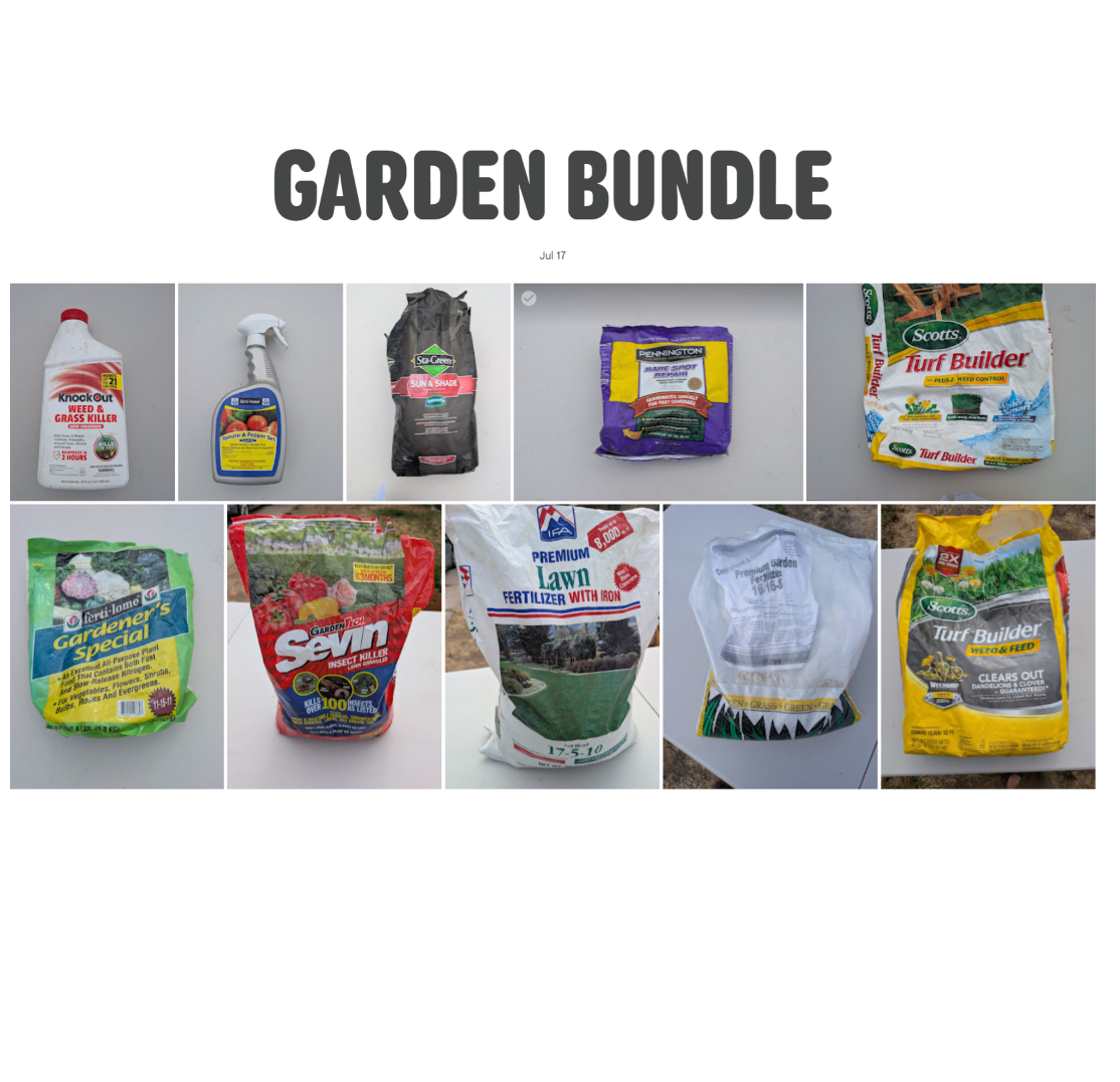 Premium Yard Bundle: Huge Lawn & Garden Fertilizer / Seed / Pest Bundle Set