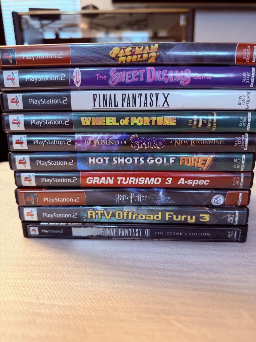 Lot of 10 PlayStation 2 PS2 Games: Final Fantasy, Spyro, Gran Turismo, Harry Potter & More
