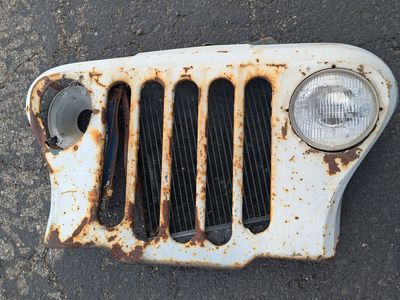Vintage Jeep DJ Dispatcher Grille Original Patina